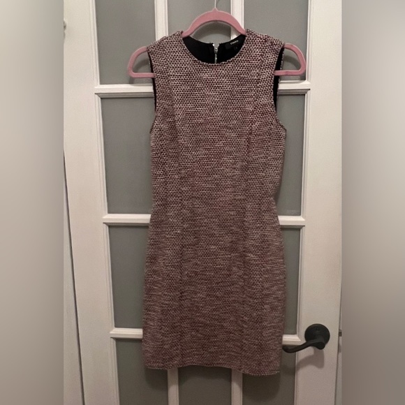 Theory tweed, pink & navy palette dress a line. Like new - Picture 7 of 7
